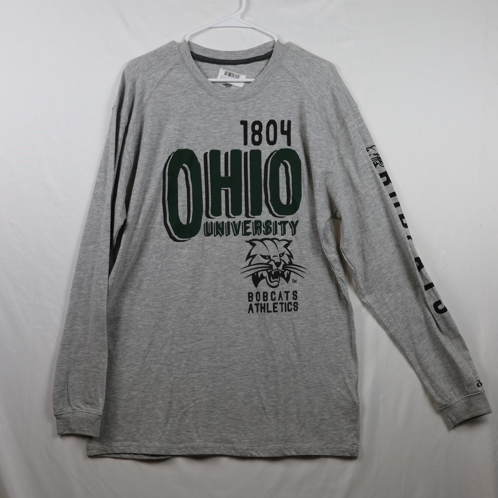 Ohio Bobcats Shirt Mens Large NCAA Basketball Athletics Long Sleeve Tee